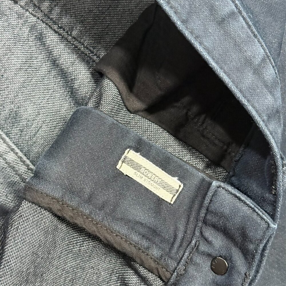 John Varvatos USA Jeans Bowery Slim Straight Cotton Stretch Blue 34x28 - Picture 6 of 11